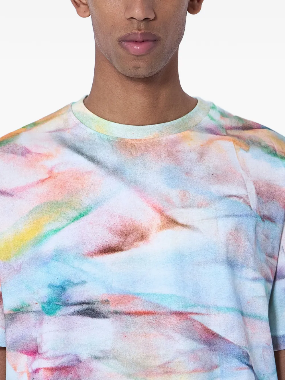 GALLERY DEPT. Katoenen T-shirt met abstracte print Blauw