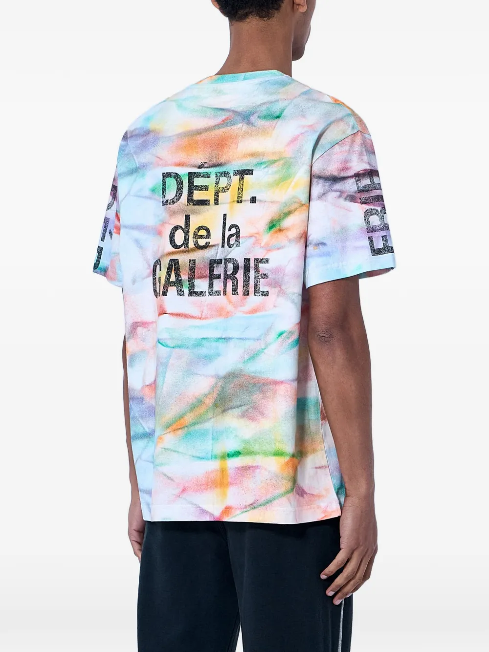 GALLERY DEPT. Katoenen T-shirt met abstracte print Blauw