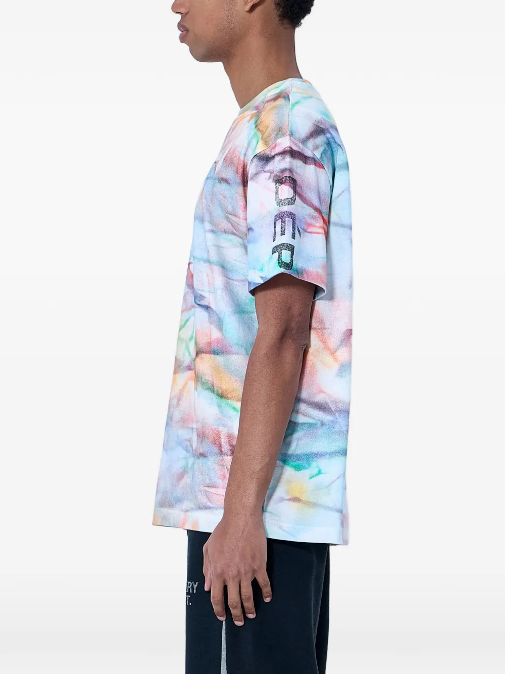 GALLERY DEPT. Katoenen T-shirt met abstracte print Blauw