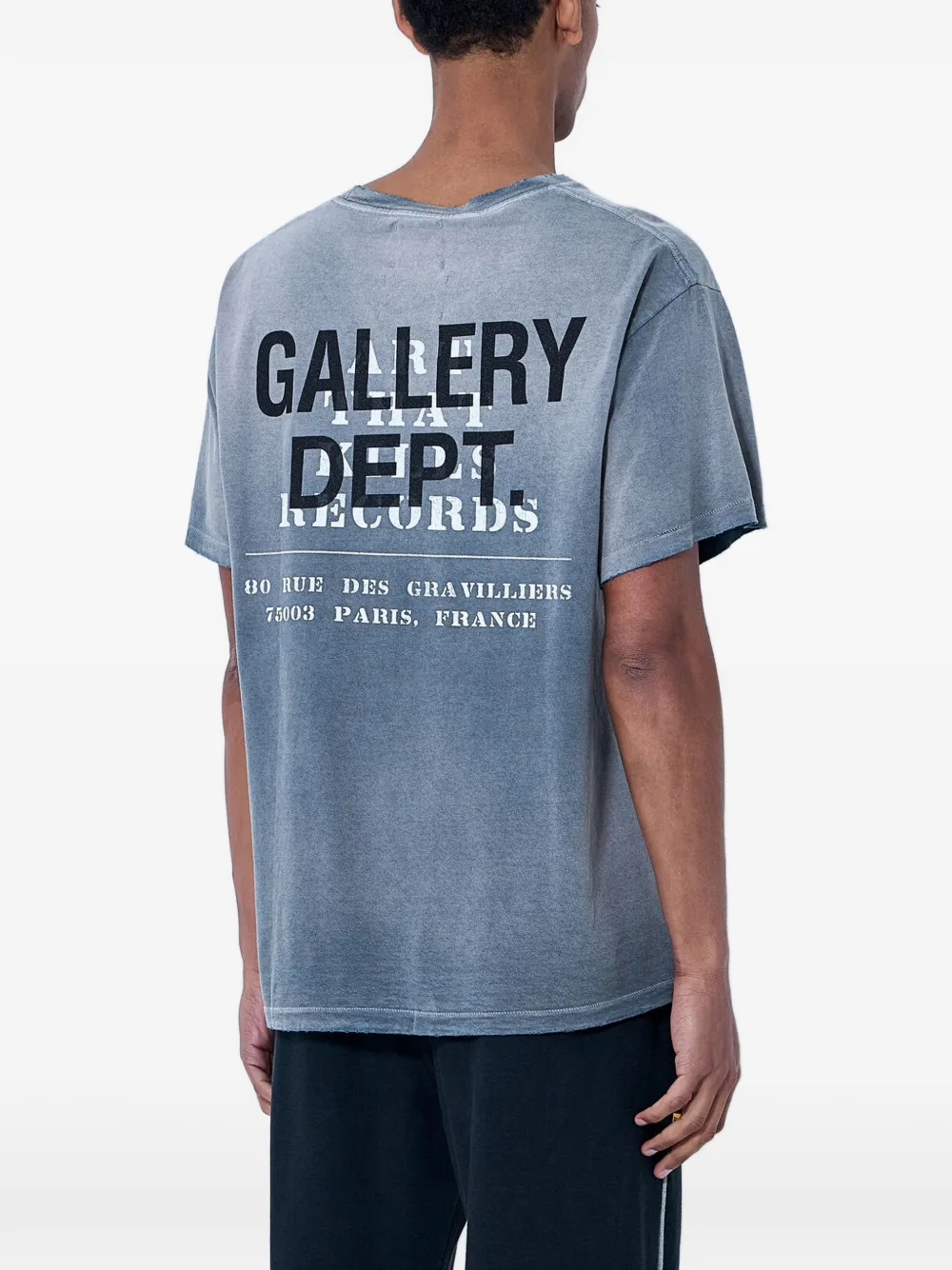 GALLERY DEPT. Gerafeld T-shirt met ronde hals Grijs