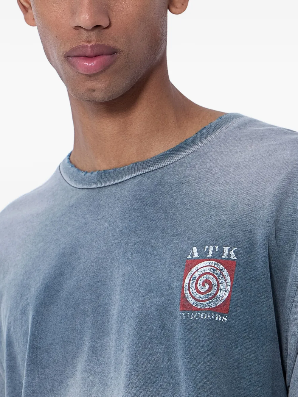 GALLERY DEPT. Gerafeld T-shirt met ronde hals Grijs