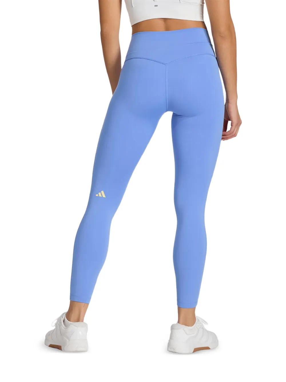 adidas Broek met gekruiste tailleband en logoprint Blauw