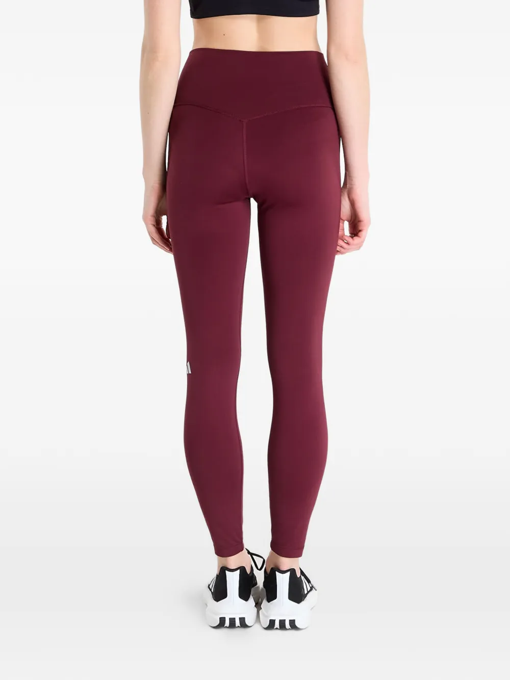 adidas 3-Stripes legging met gekruiste taille Rood