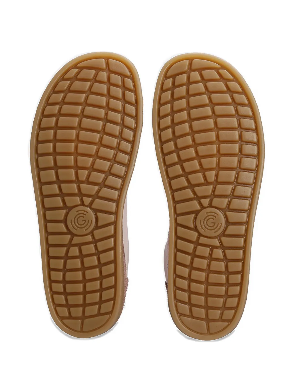 GROUNDIES Panama Soft leren sneakers met suède vlakken Roze