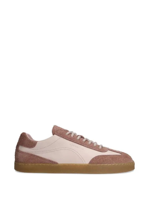 GROUNDIES Panama Soft suede-panelled leather sneakers