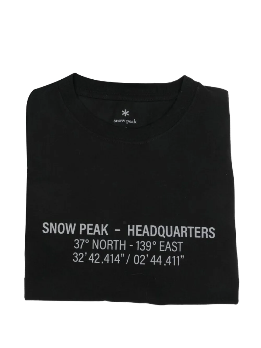 Snow Peak print-detail short-sleeve T-shirt | Black | Image 1