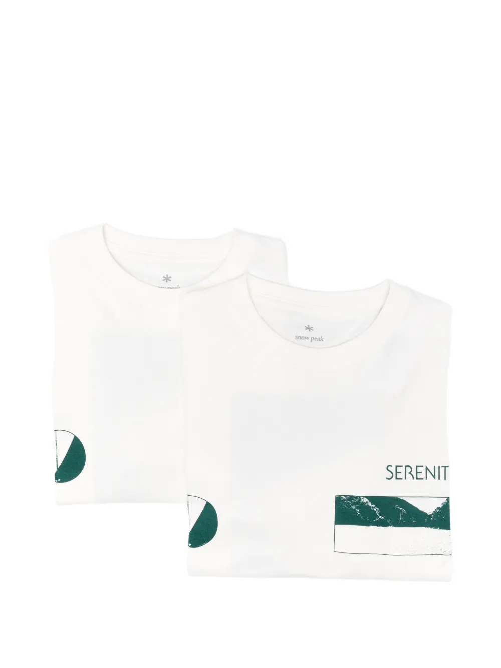 Snow Peak Print-detail Short-sleeve T-shirt (set Of Two) In White