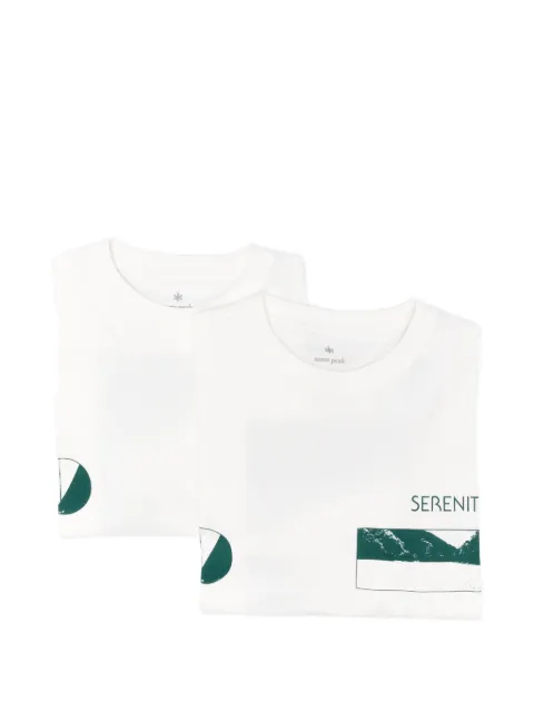 Snow Peak print-detail short-sleeve T-shirt (set of two)