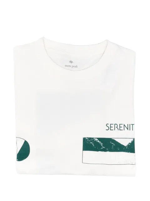 Snow Peak print-detail short-sleeve T-shirt