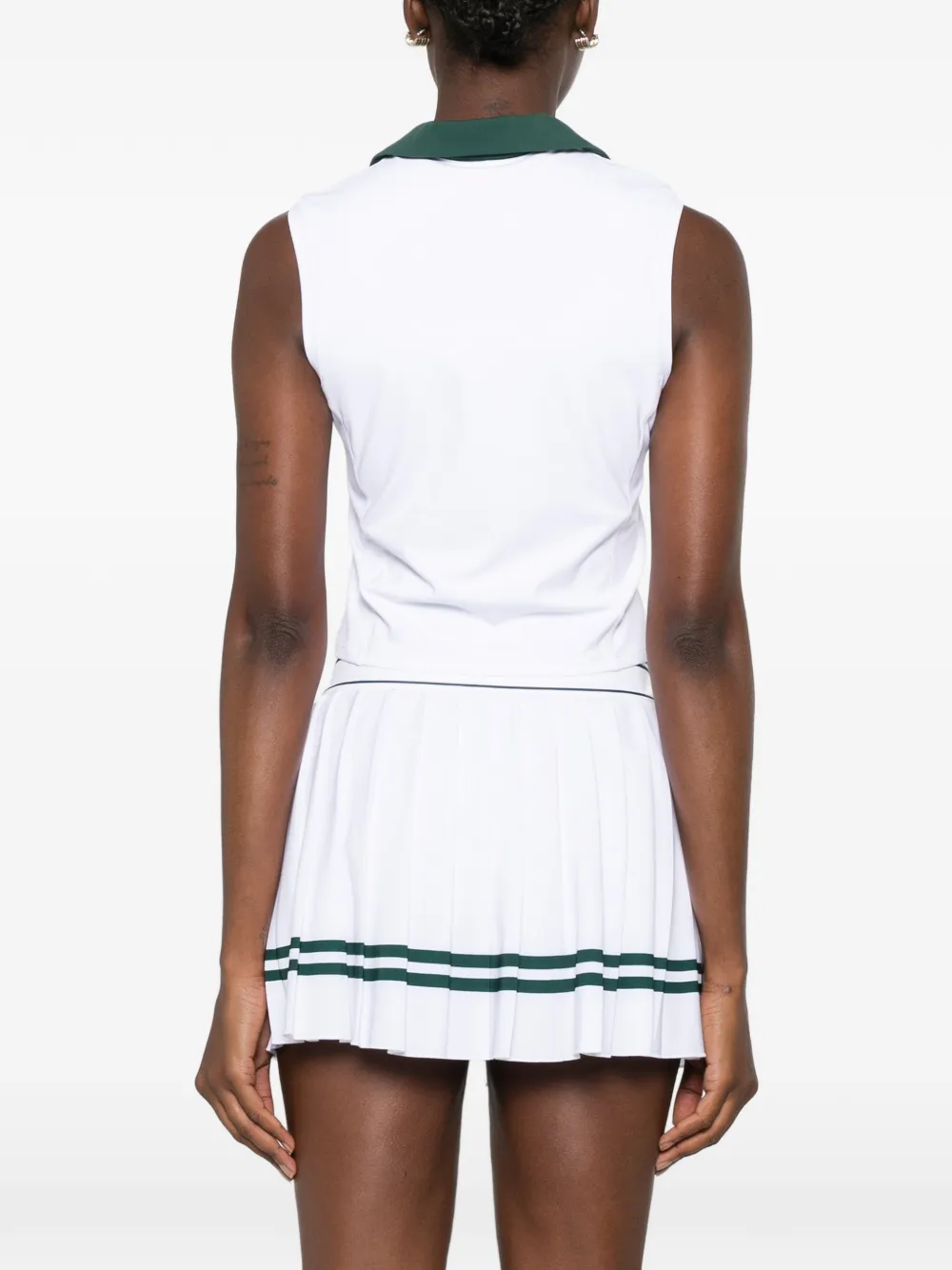 Sporty & Rich Mousloze top met logoprint Wit