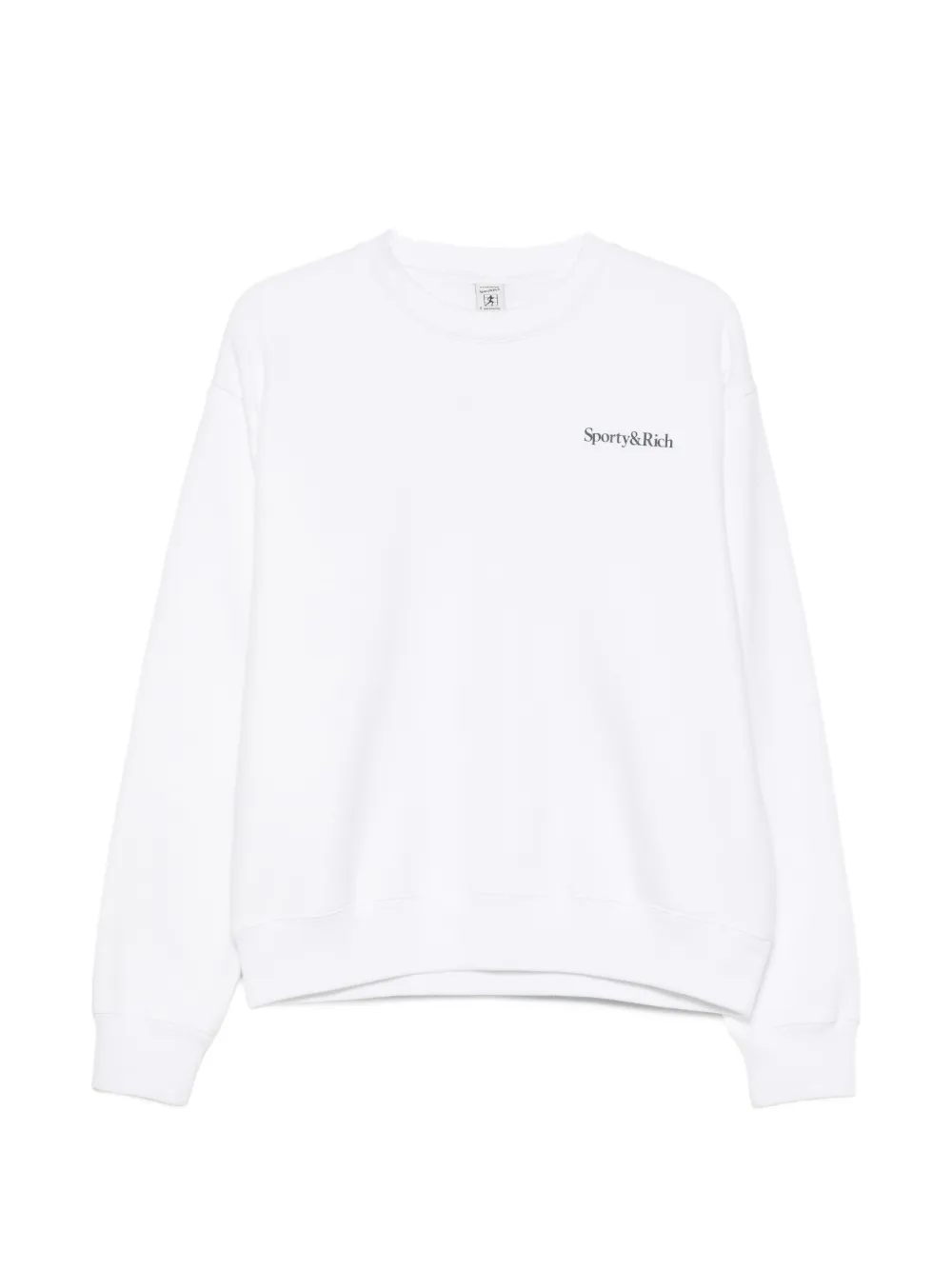Sporty & Rich Play Tennis Sweatshirt mit Logo-Print - Weiß