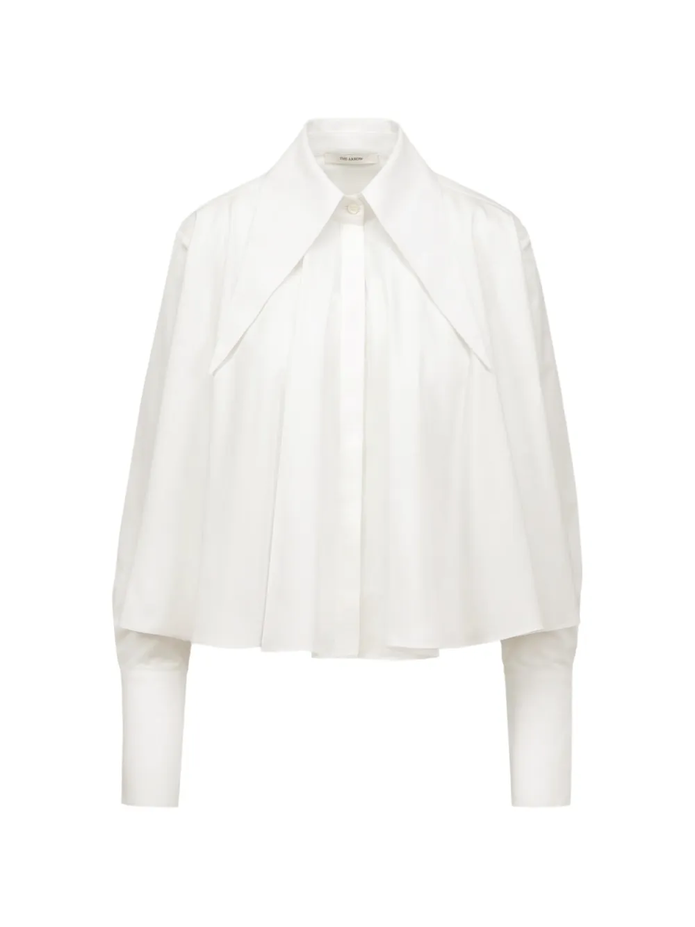THE ARKOW Paulina pleated-back shirt - Weiß