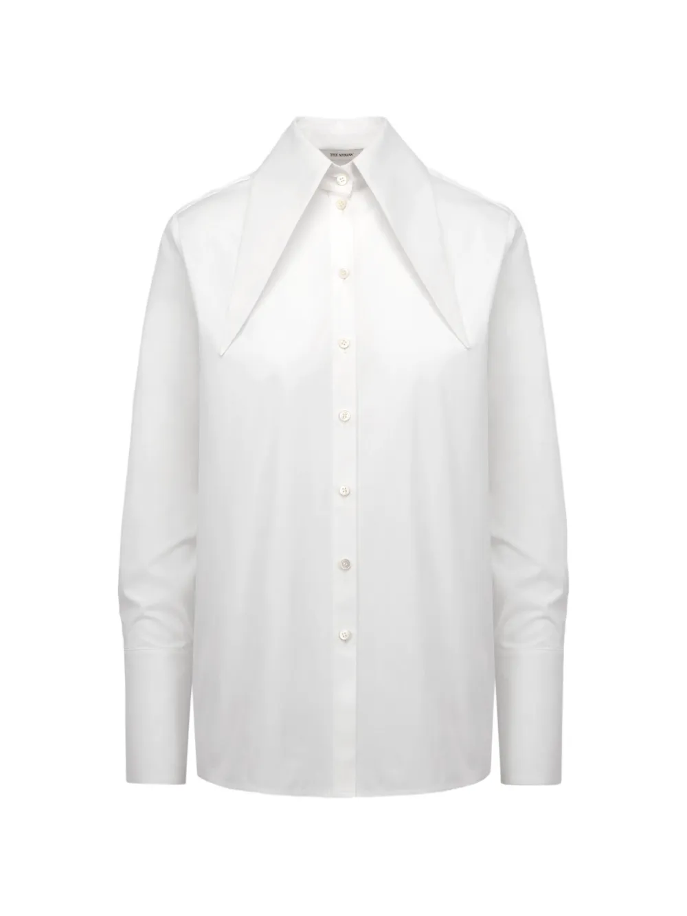 THE ARKOW Bernadette exaggerated-collar shirt - Bianco