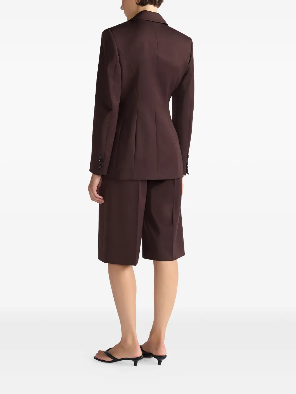 THE ARKOW Natasha blazer met enkele rij knopen Bruin