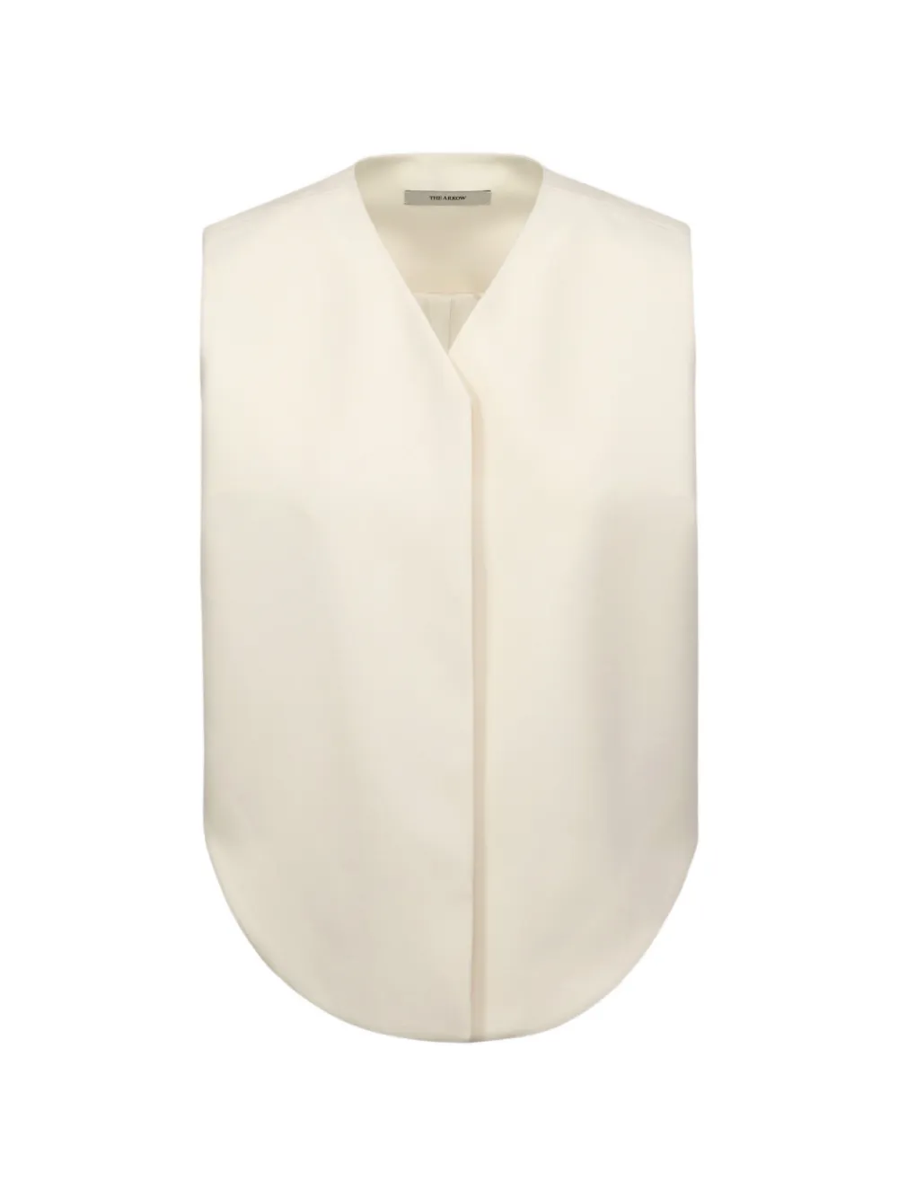THE ARKOW Leah curved-hem vest - Toni neutri