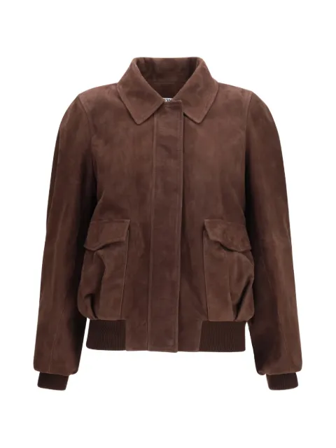 LOEWE suede bomber jacket
