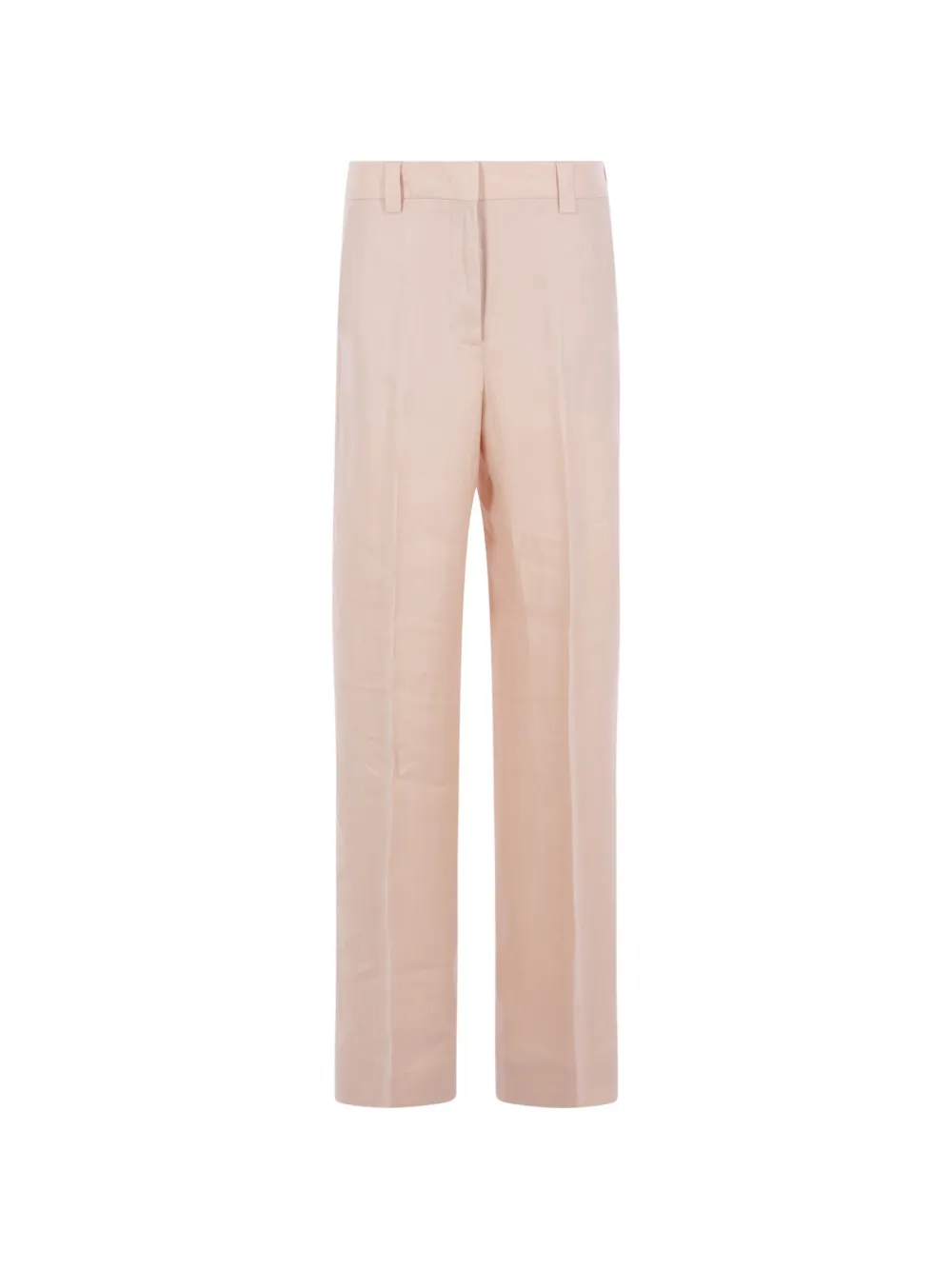 Incotex pressed-crease linen trousers - Rosa