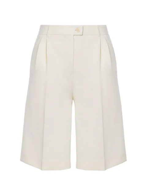 MEDEEA pleated high-waisted shorts