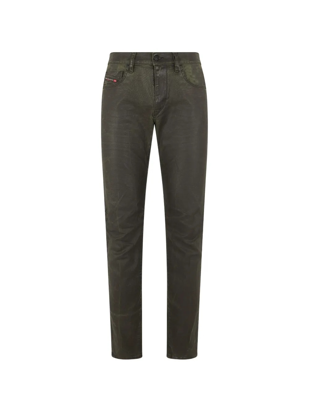 Diesel waxed slim-fit jeans - Verde
