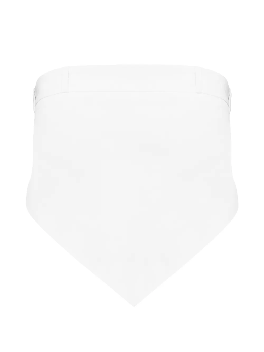 MEDEEA deconstructed pointed-hem top - Bianco