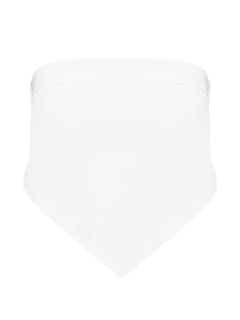 MEDEEA deconstructed pointed-hem top