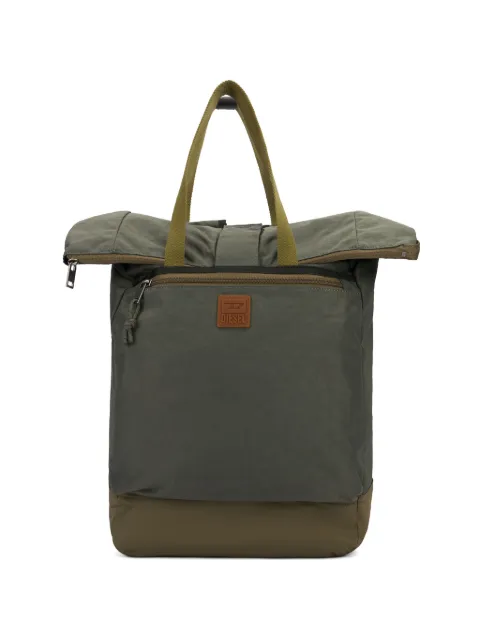Diesel logo-patch backpack