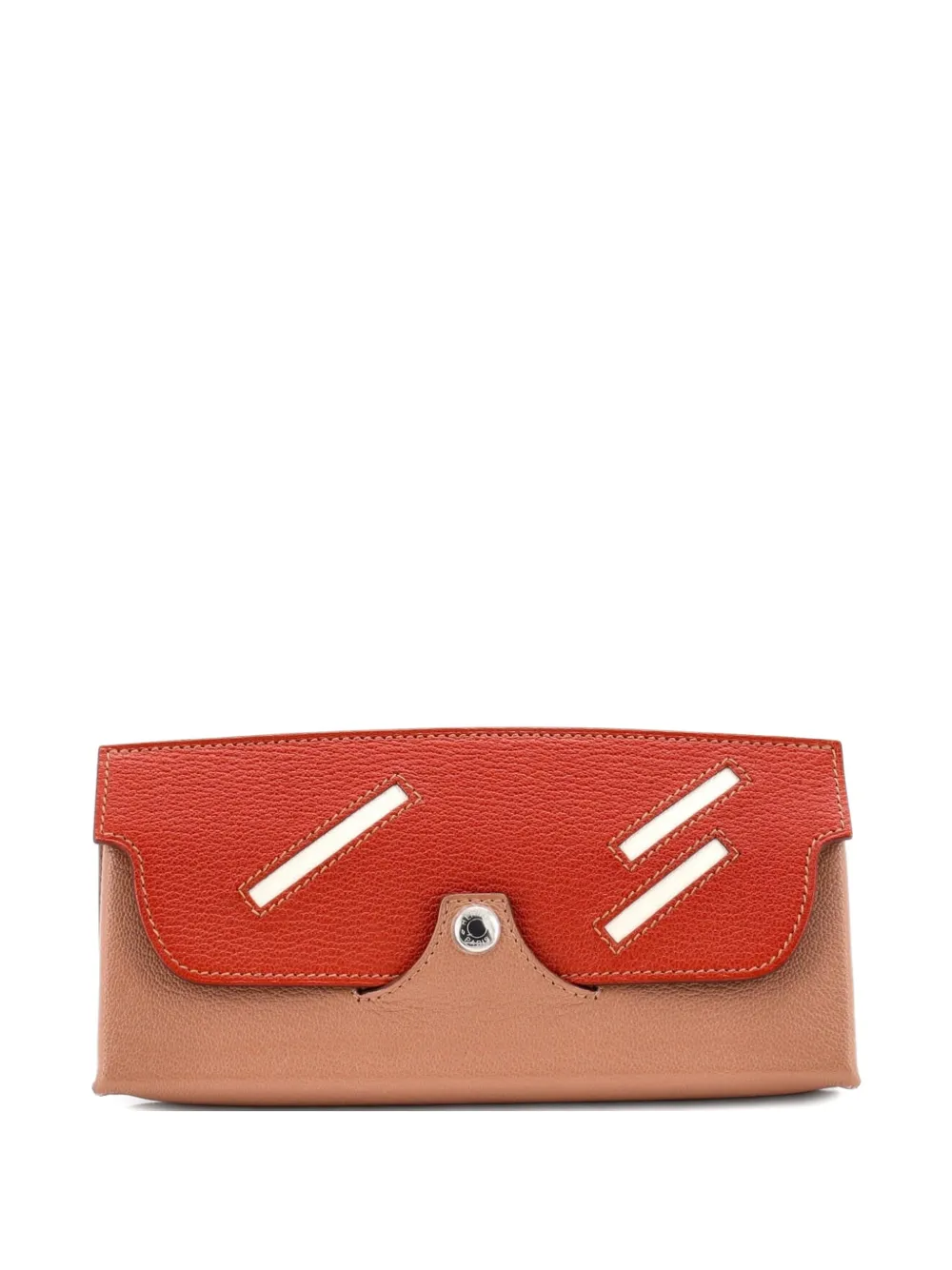 Hermès Pre-Owned In-The-Loop Wink Glasses Case Leather pouch - Braun