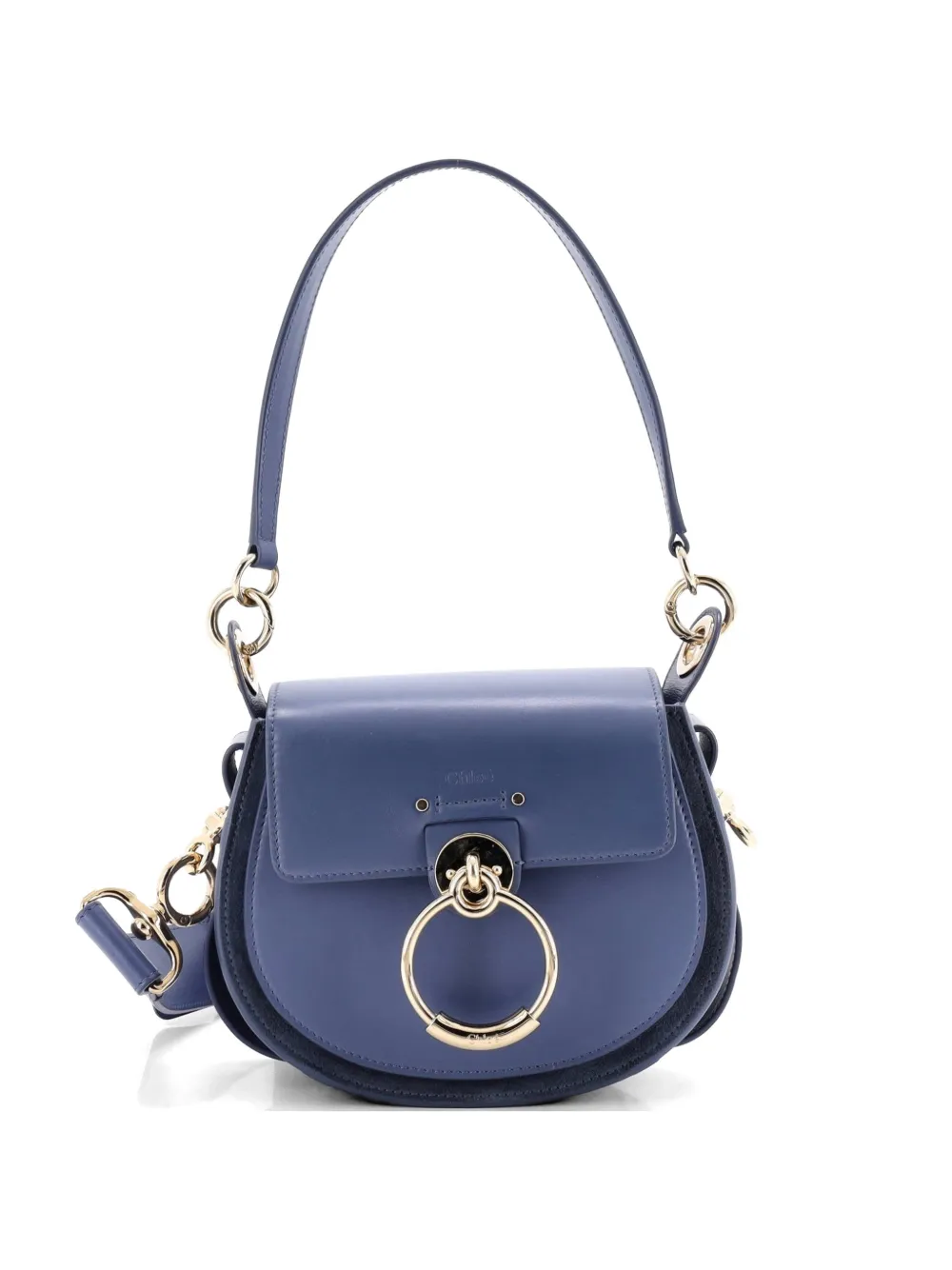 Chloé Pre-Owned Tess Bag Leather Small shoulder bag - Blu