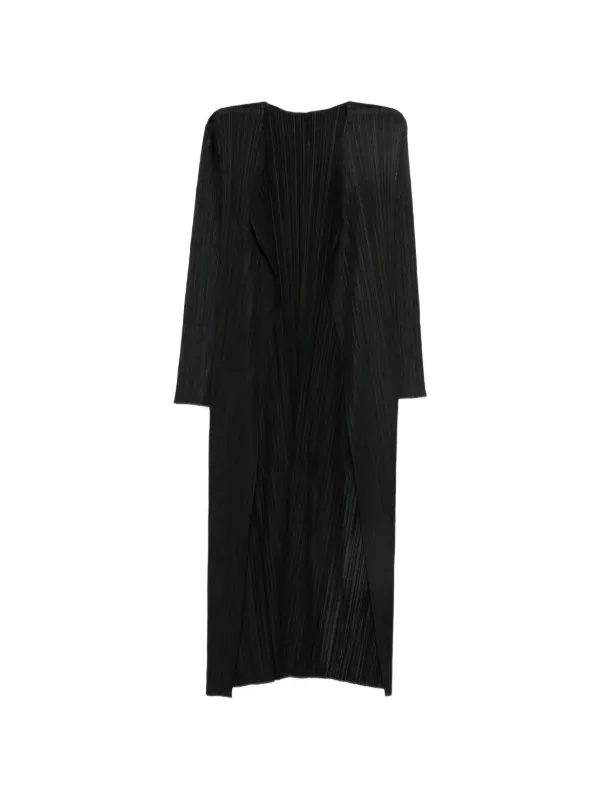 Pleats Please Issey Miyake プリーツ コート | ブラック | FARFETCH JP