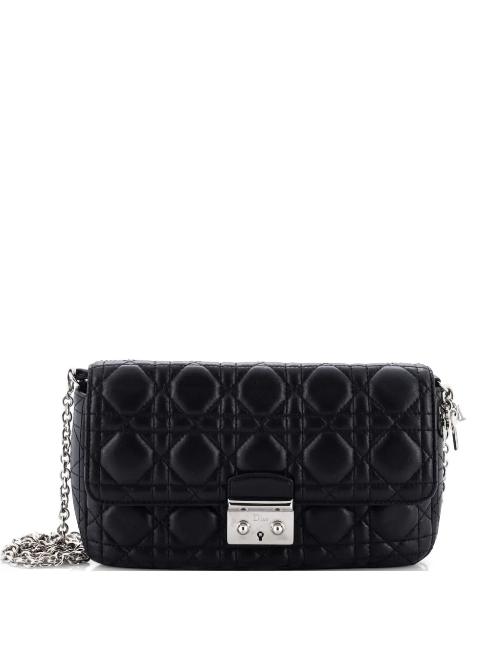 Christian Dior Pre-Owned Miss Dior Promenade Bag Cannage Quilt Lambskin crossbody bag - Schwarz
