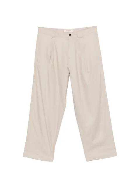 OFFICINA 36 belt-loop pleated trousers