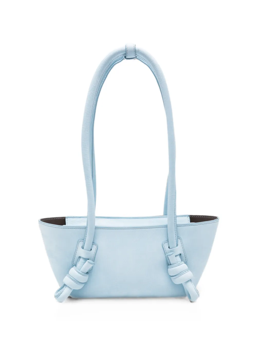 Hereu knot-detail leather shoulder bag - Blu