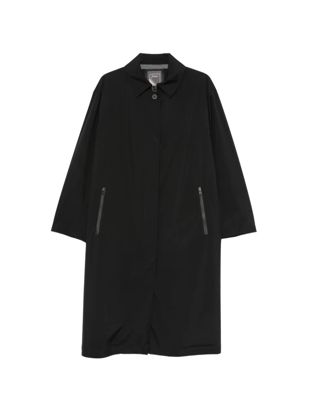 Herno zip-pocket coat - Nero