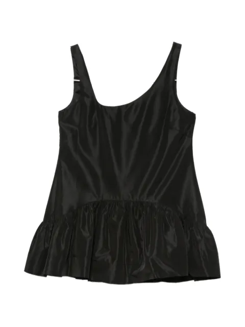 Simone Rocha asymmetric-neck ruffled top