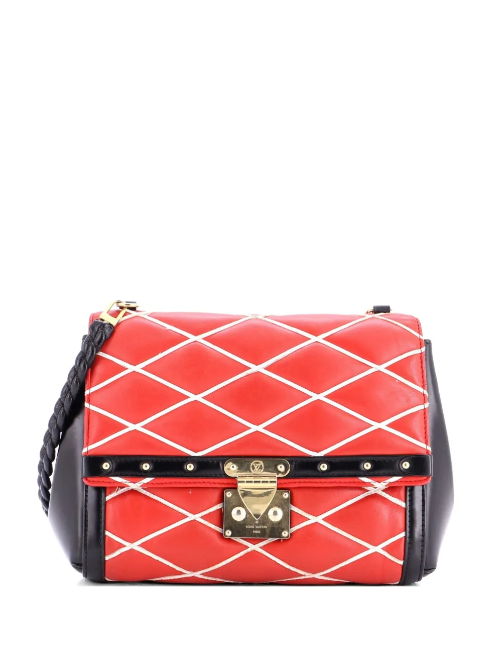 Louis Vuitton Pre-Owned Pochette Flap Handbag Malletage Leather shoulder bag - Rosso