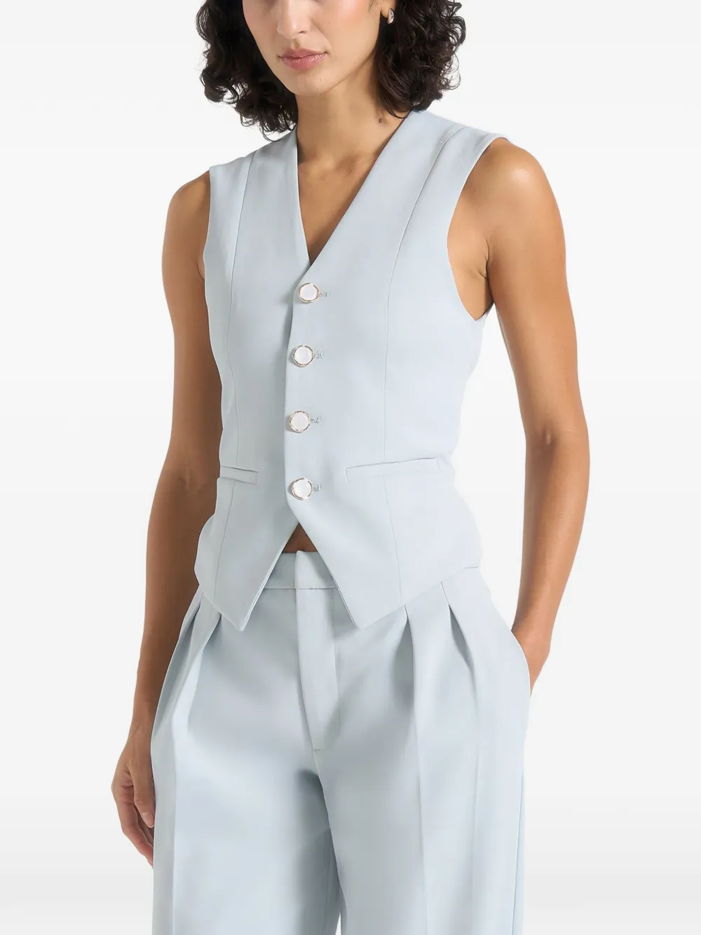 Manière De Voir Christine getailleerd gilet Blauw