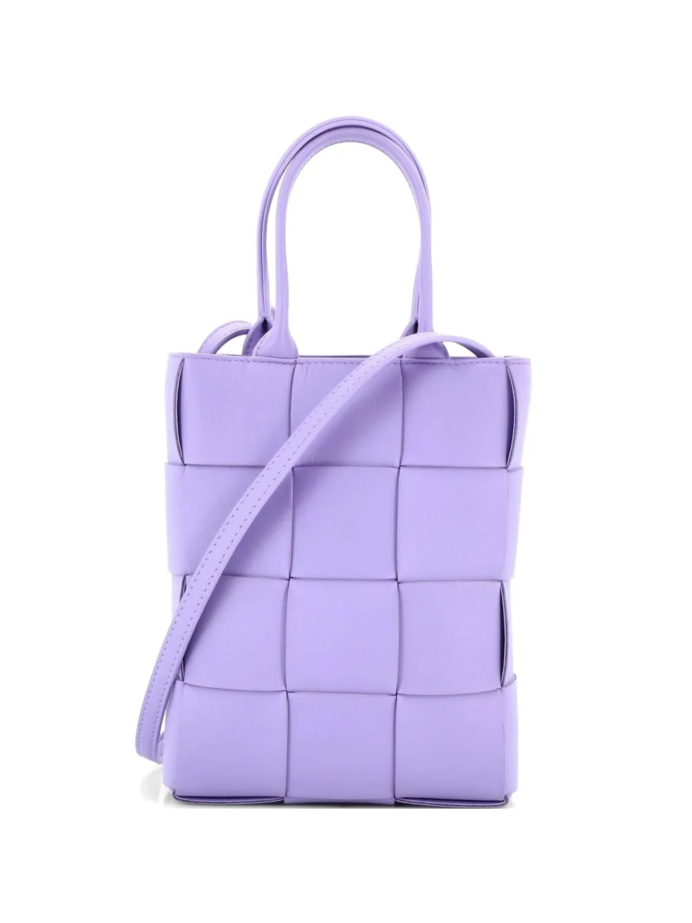 Bottega Veneta Pre-Owned Cassette Convertible Maxi Intrecciato Leather Mini tote bag - Viola