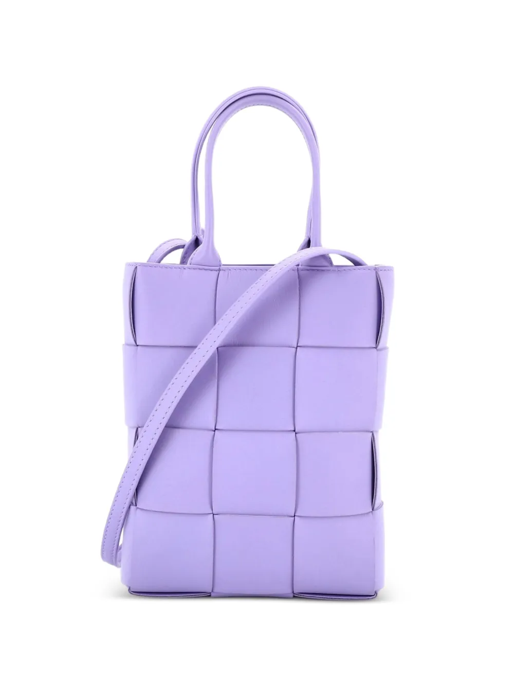 Bottega Veneta Pre-Owned Cassette Convertible Maxi Intrecciato Leather Mini tote bag - Viola