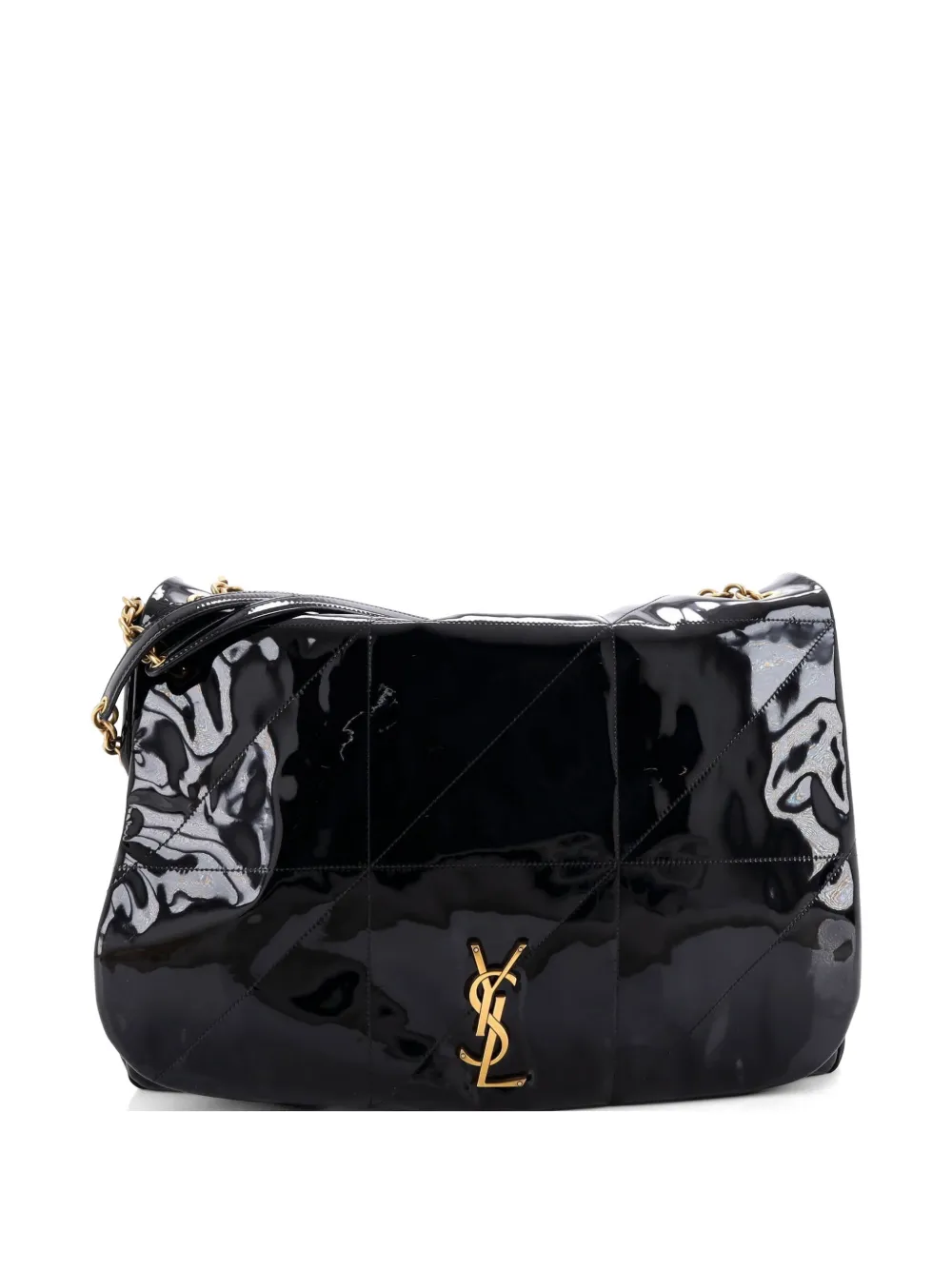 Saint Laurent Pre-Owned Jamie 4.3 Quilted Patent Large shoulder bag - Nero