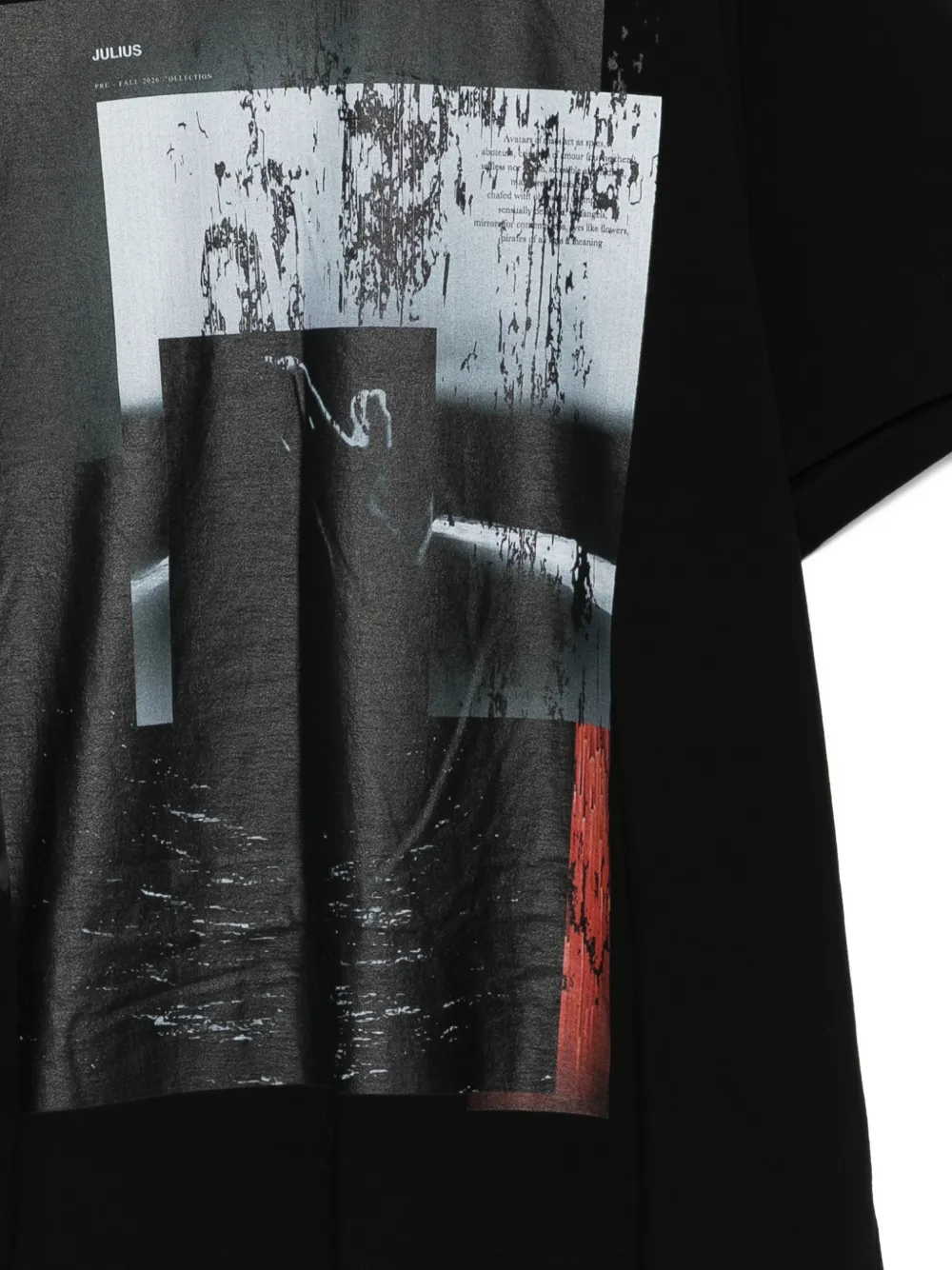Julius Prayer super groot T-shirt Zwart
