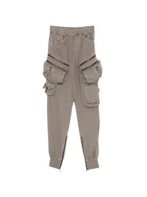 Julius drop-crotch Cotton Blend Trousers | Grey | FARFETCH KW