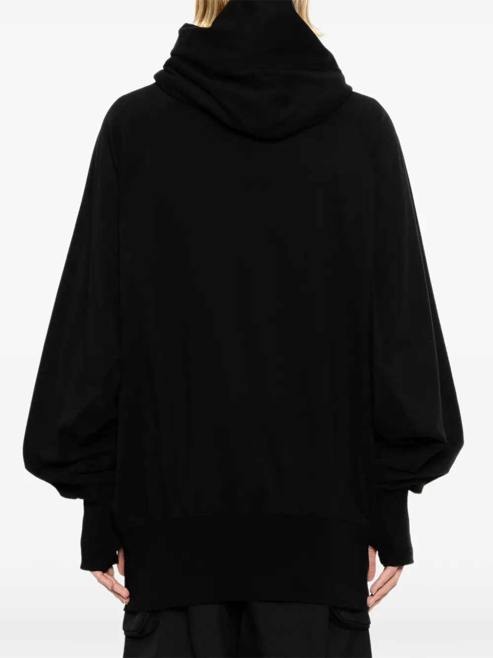Julius Hoodie met W-hals Zwart