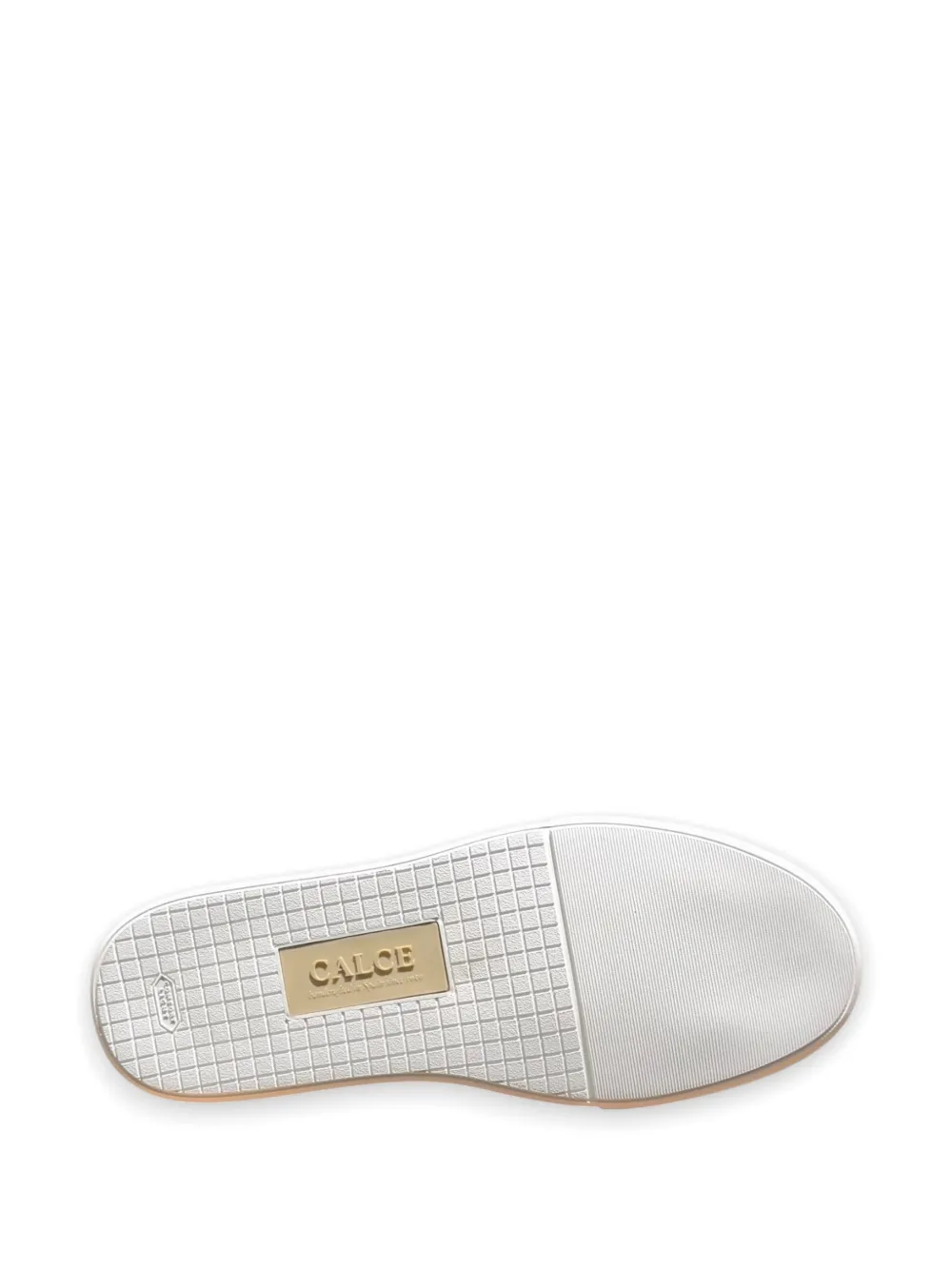 CALCE Geweven sneakers van suède Beige