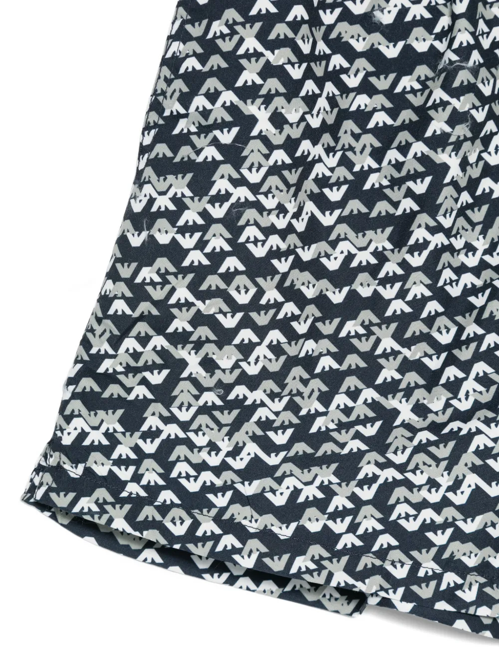 Emporio Armani Zwembroek met monogramprint Blauw