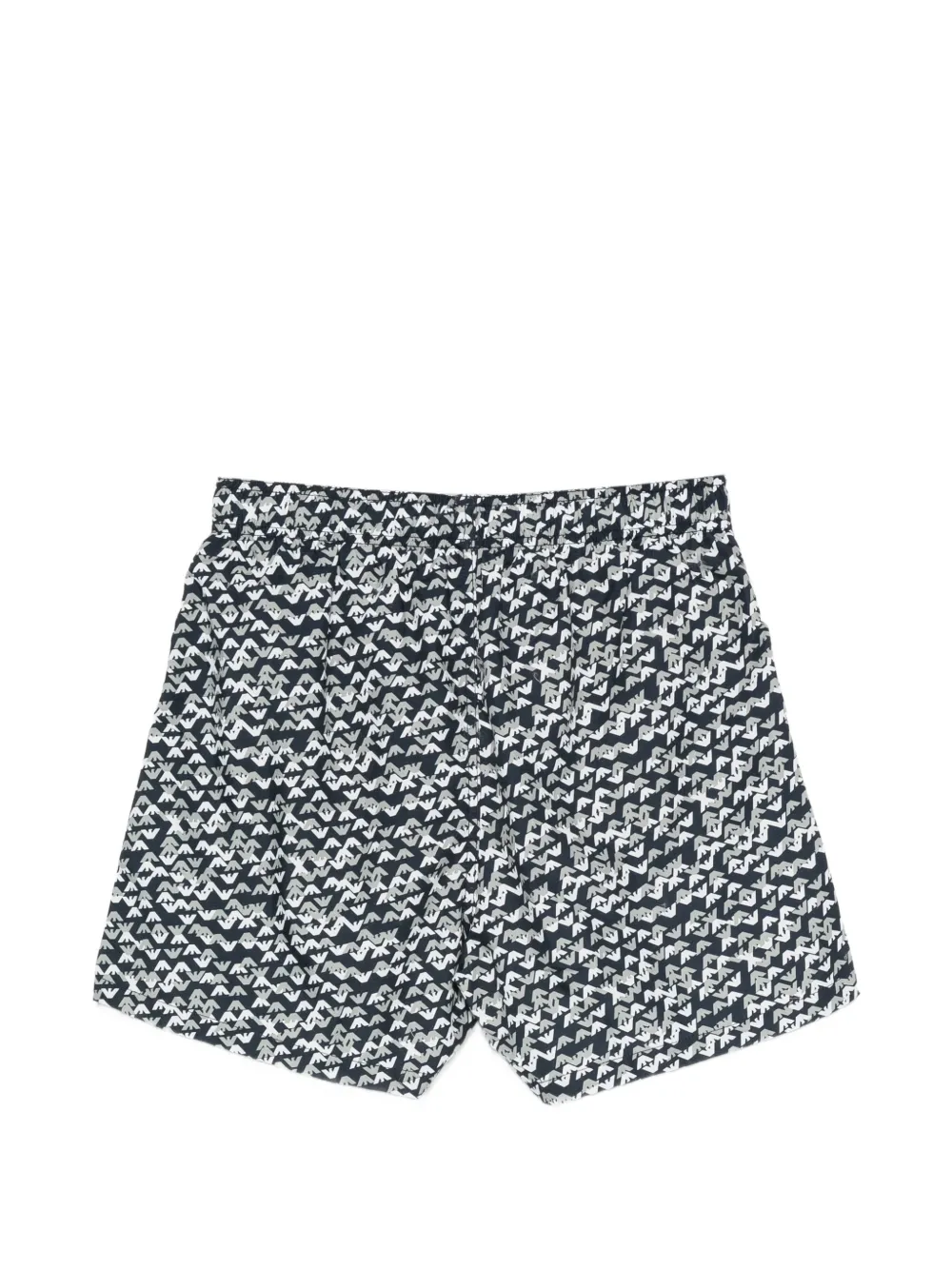 Emporio Armani Zwembroek met monogramprint Blauw
