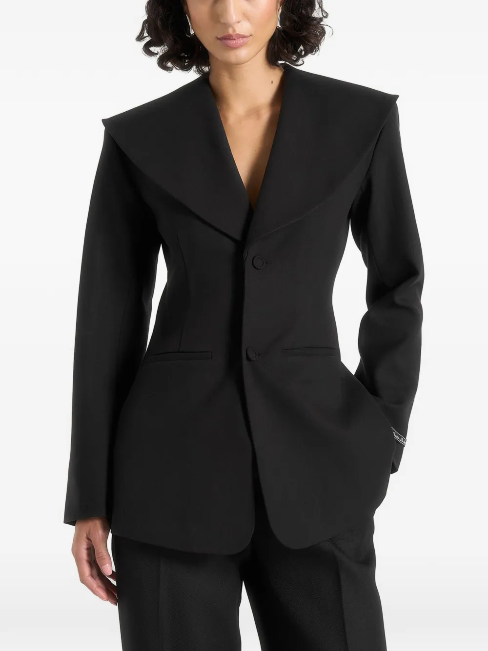 Manière De Voir Emy shawl-collar blazer - Nero