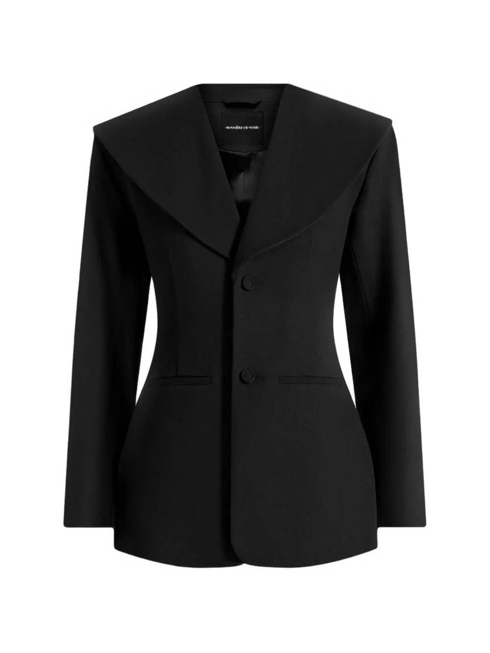 Manière De Voir Emy shawl-collar blazer - Schwarz