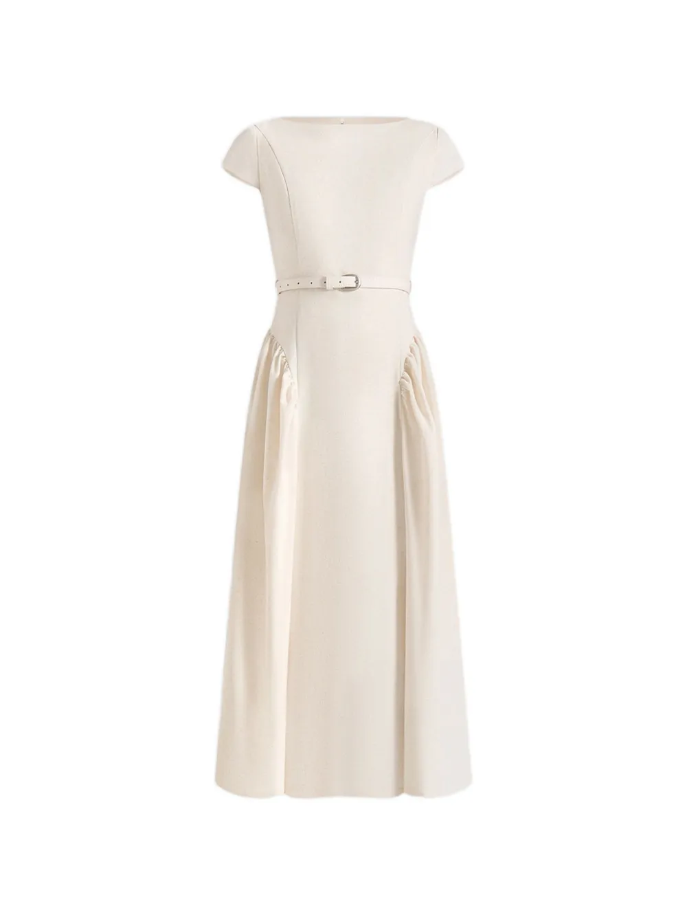 Manière De Voir Gaia belted pleated dress - Toni neutri