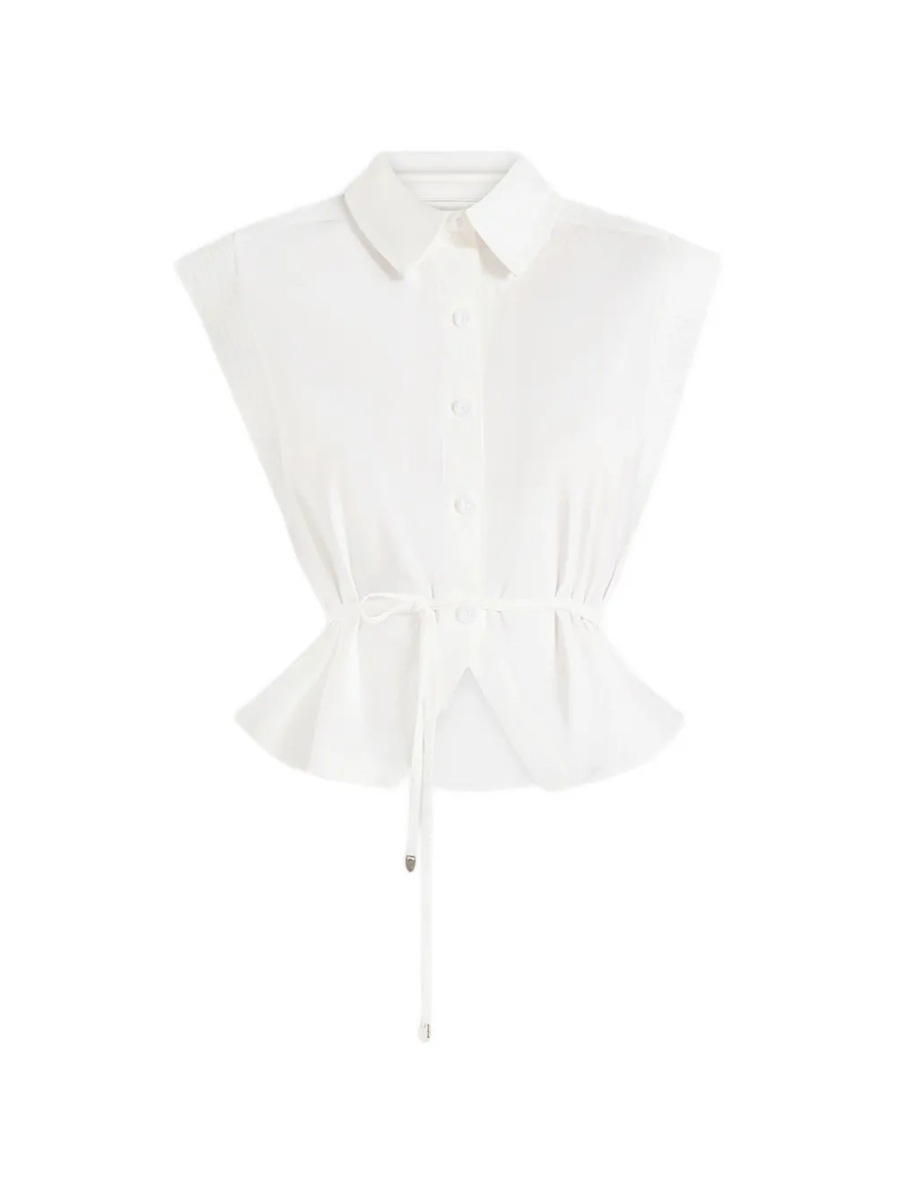 Manière De Voir Malia cropped shirt - Weiß