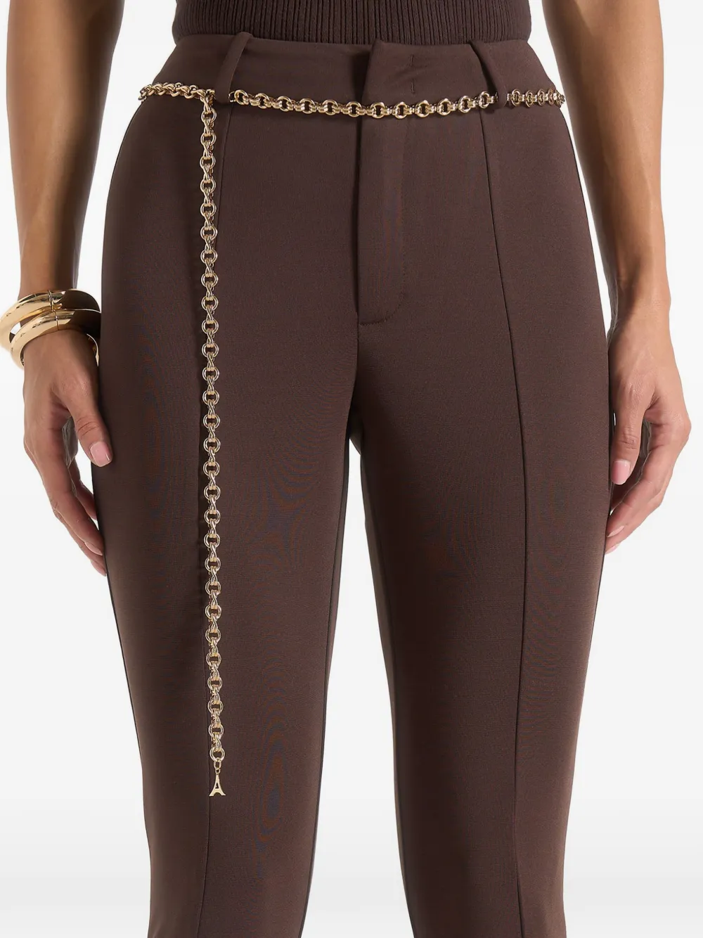 Manière De Voir Una legging met ketting Bruin